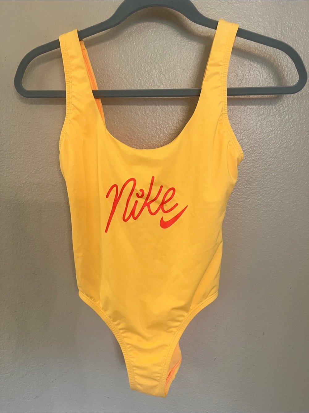 NWOT Nike Yellow One Piece Swimsuit S